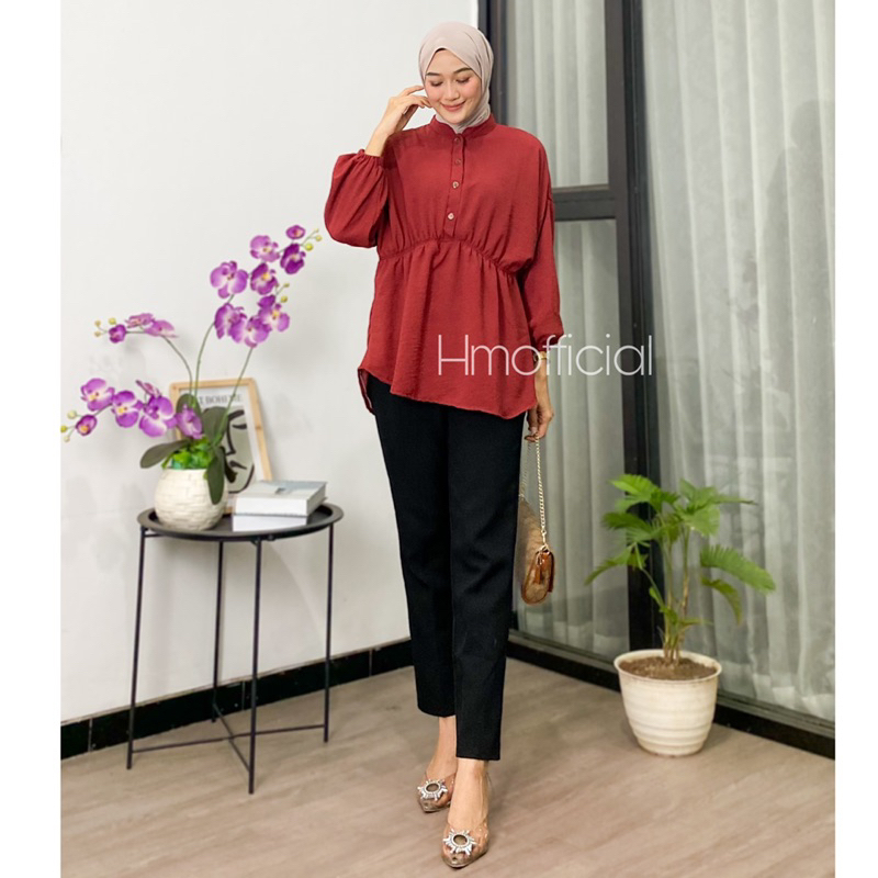 Amanda Blouse Serut Crinkle Premium
