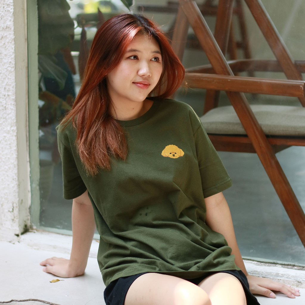 Yello Yollo - Poodle Head Tshirt Cotton Combed Unisex