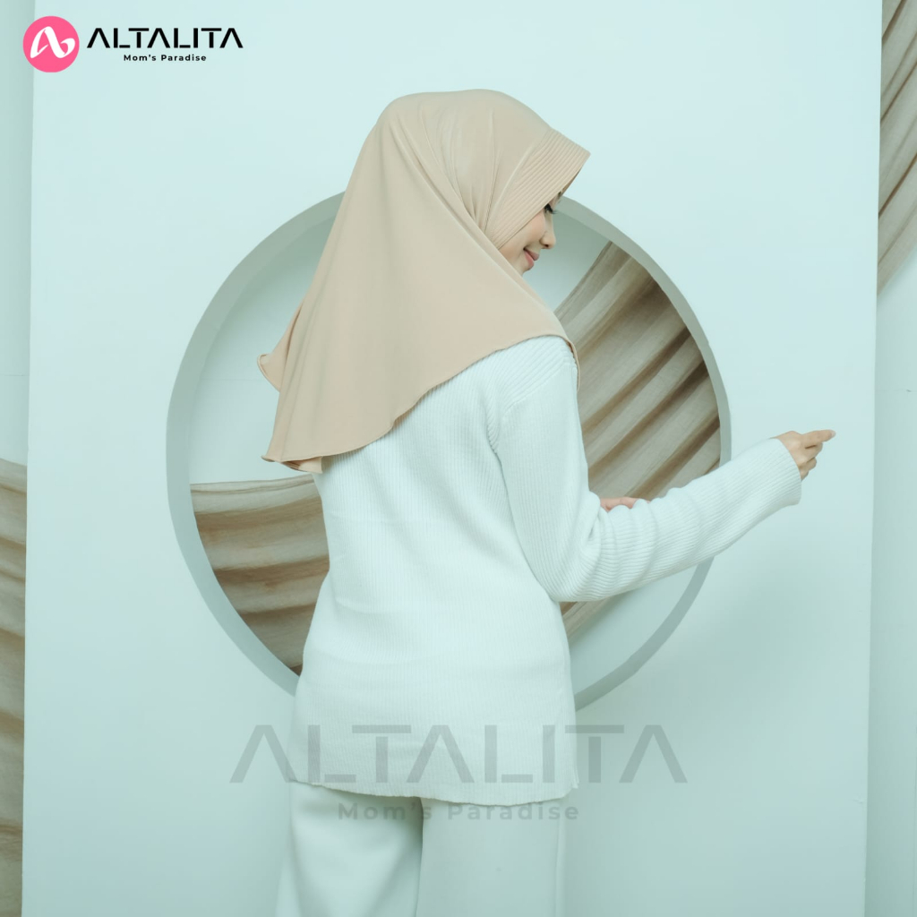 Altalita - Kerudung Sport Instan Menutup Dada Jilbab Bergo Hamidah Size M Jersey Premium Hijab Instan Qaila Penguin Cocok Untuk Sekolah Olahraga Volly Futsal Senam dan Sehari-Hari