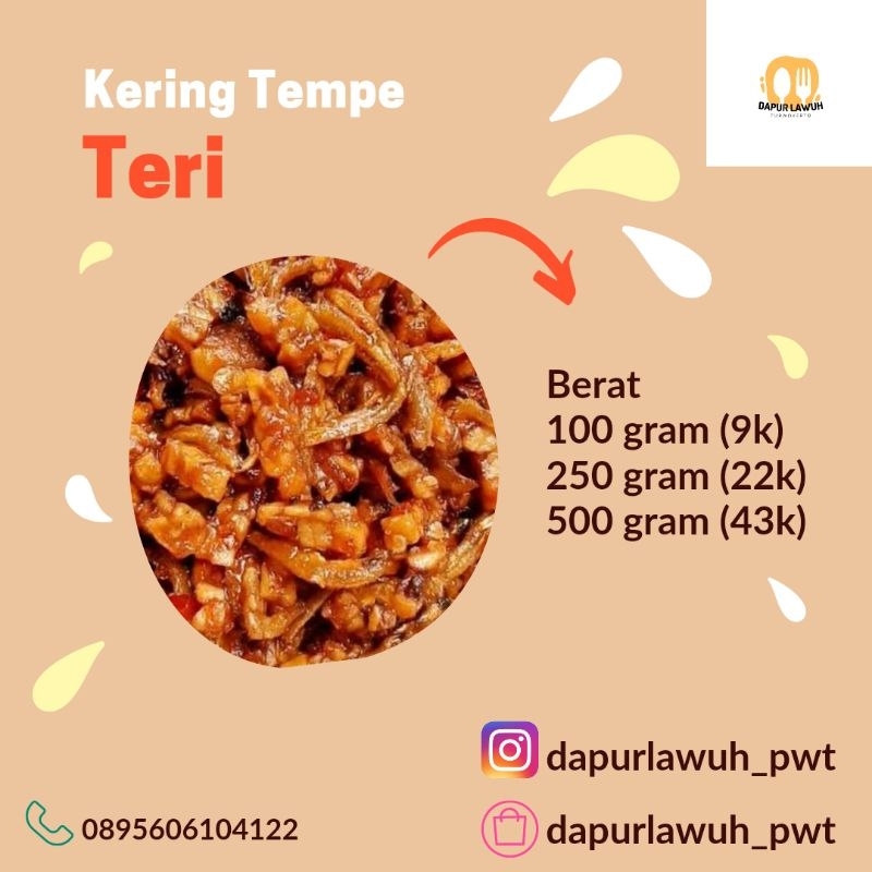 

Kering Tempe Pedas Manis Teri