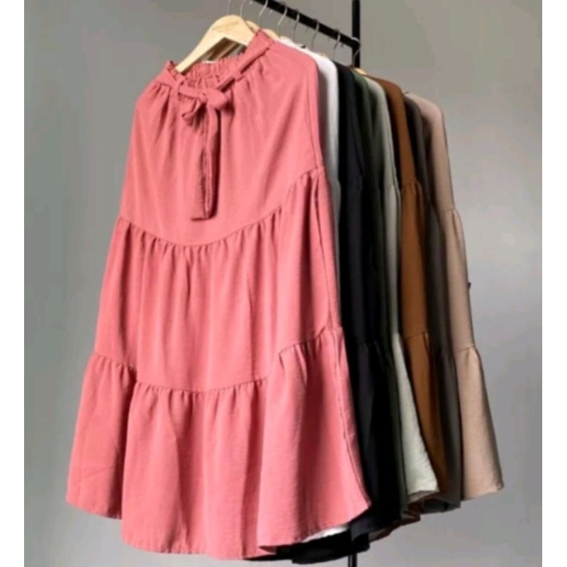 ROK panjang anak cewek trendy/Rok muslim anak terlaris/Rok anak isia 3-20tahun rok dewasa/bawahan re