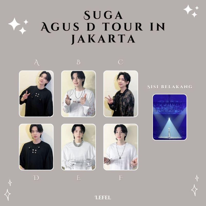 BTS SUGA PHOTOCARD AGUS D YOUR IN JAKARTA PART 2