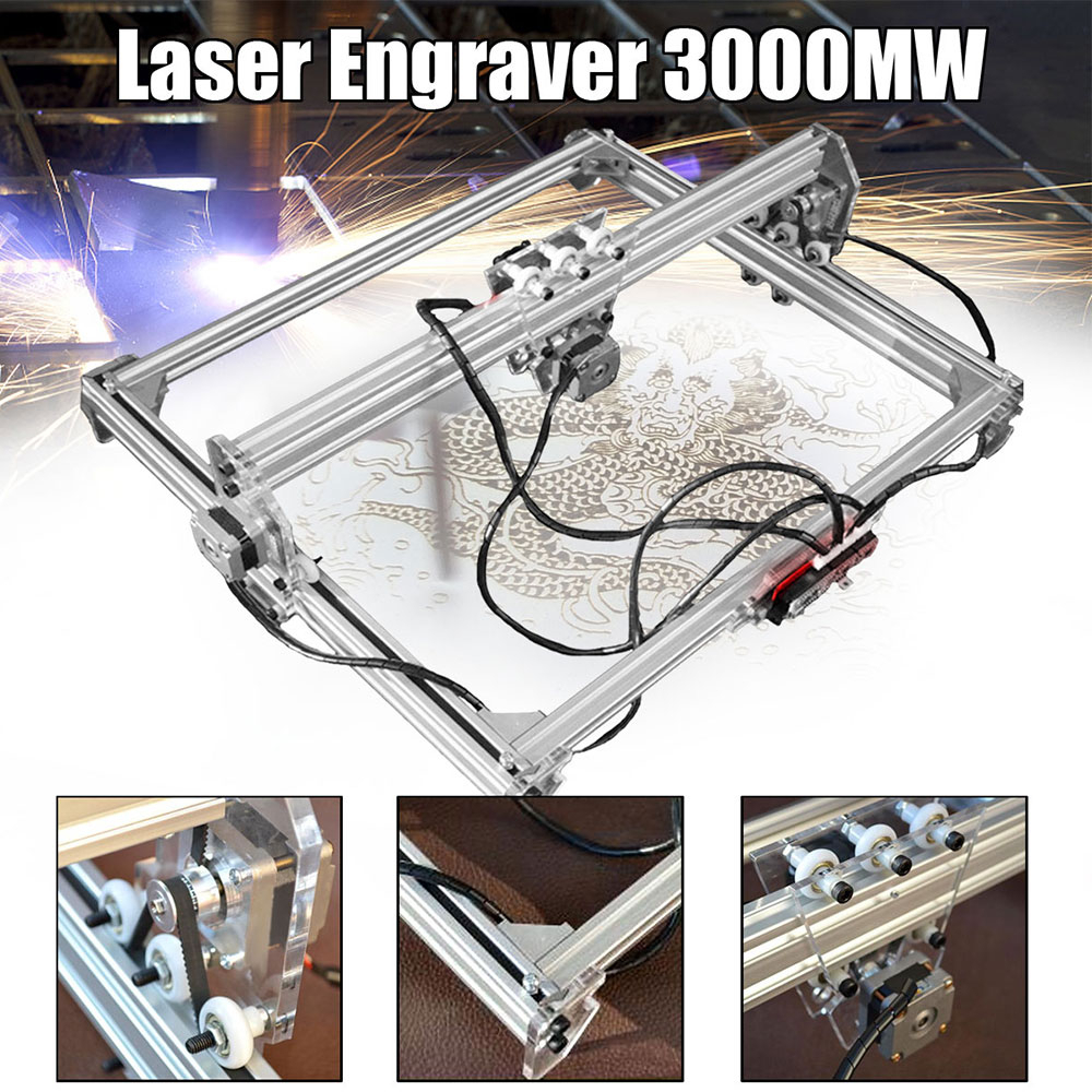 DEVELOPOWER Laser Engraver CNC Printer 2-Axis 50x65cm DVP6550 3000mW - CN300 - No Color