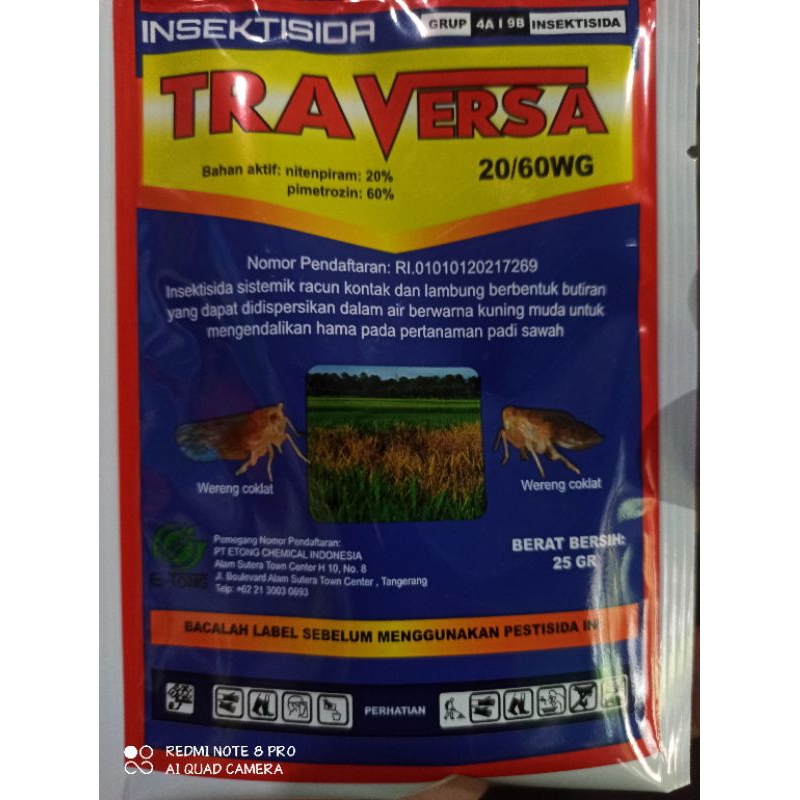 TRAVERSA 25Gr Insektisida Pembasmi Wereng