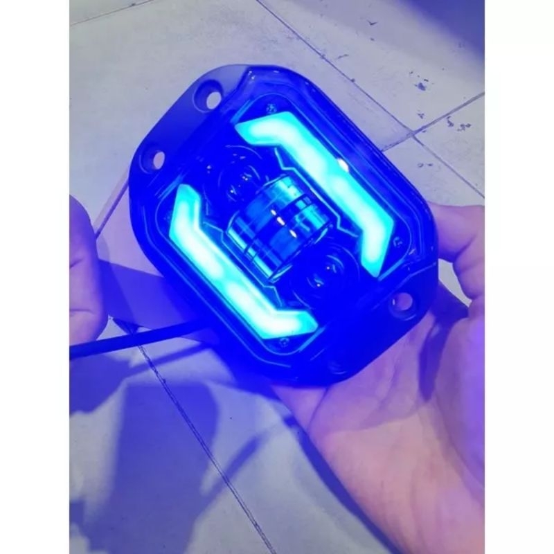 Lampu tembak LED daymaker G40T reflektor custom KLX kTM CRF dan foglamp mobil