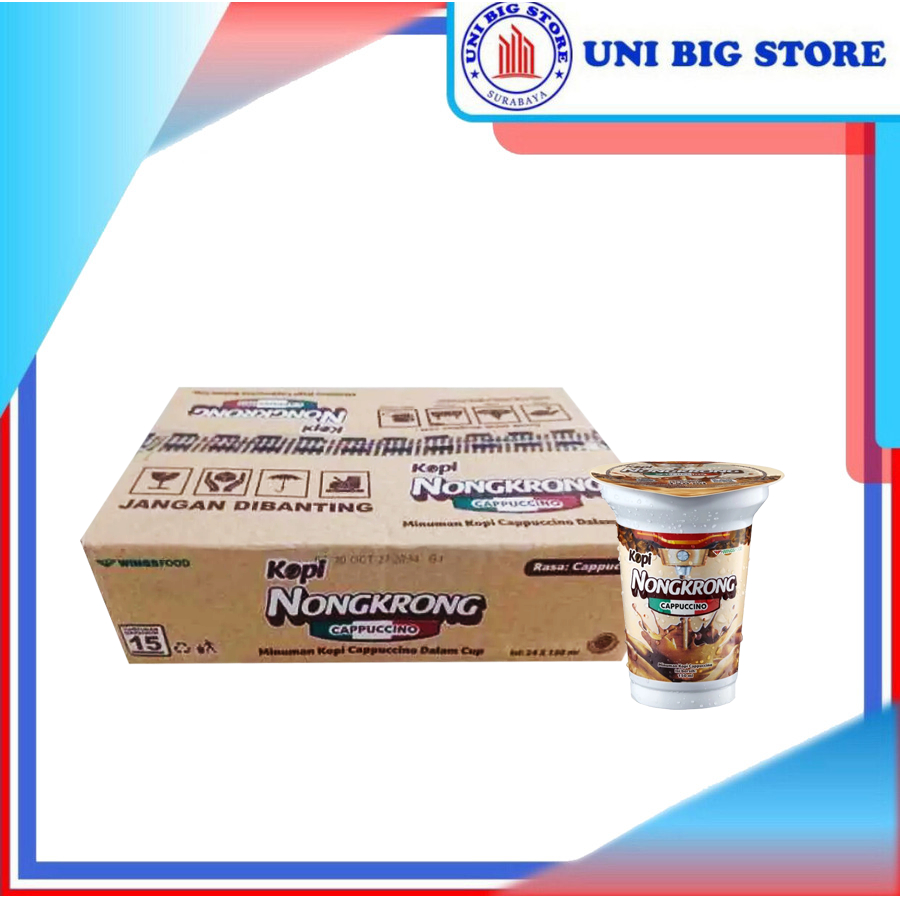 

Kopi Gelas NONGKRONG Cappuccino Cup 150 ml x 24 pcs DUS Coffee Kopikap