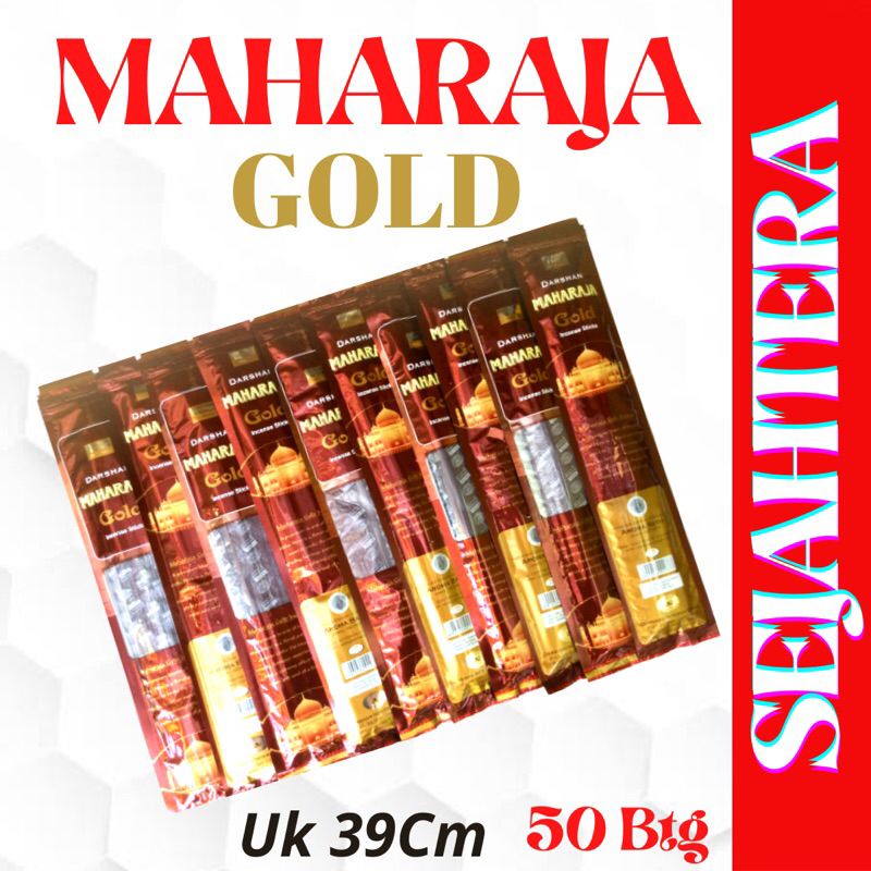 Dupa Hio India Dharsan “MAHARAJA GOLD” 50btg Pouch