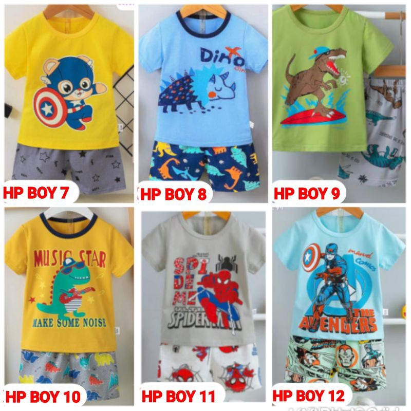 SETELAN BAJU TIDUR IMPORT ANAK PIYAMA UMUR 6 BLN - 10 THN