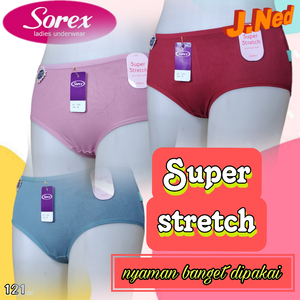 J121 CELANA DALAM WANITA SUPER STRETCH SIZE M - QL