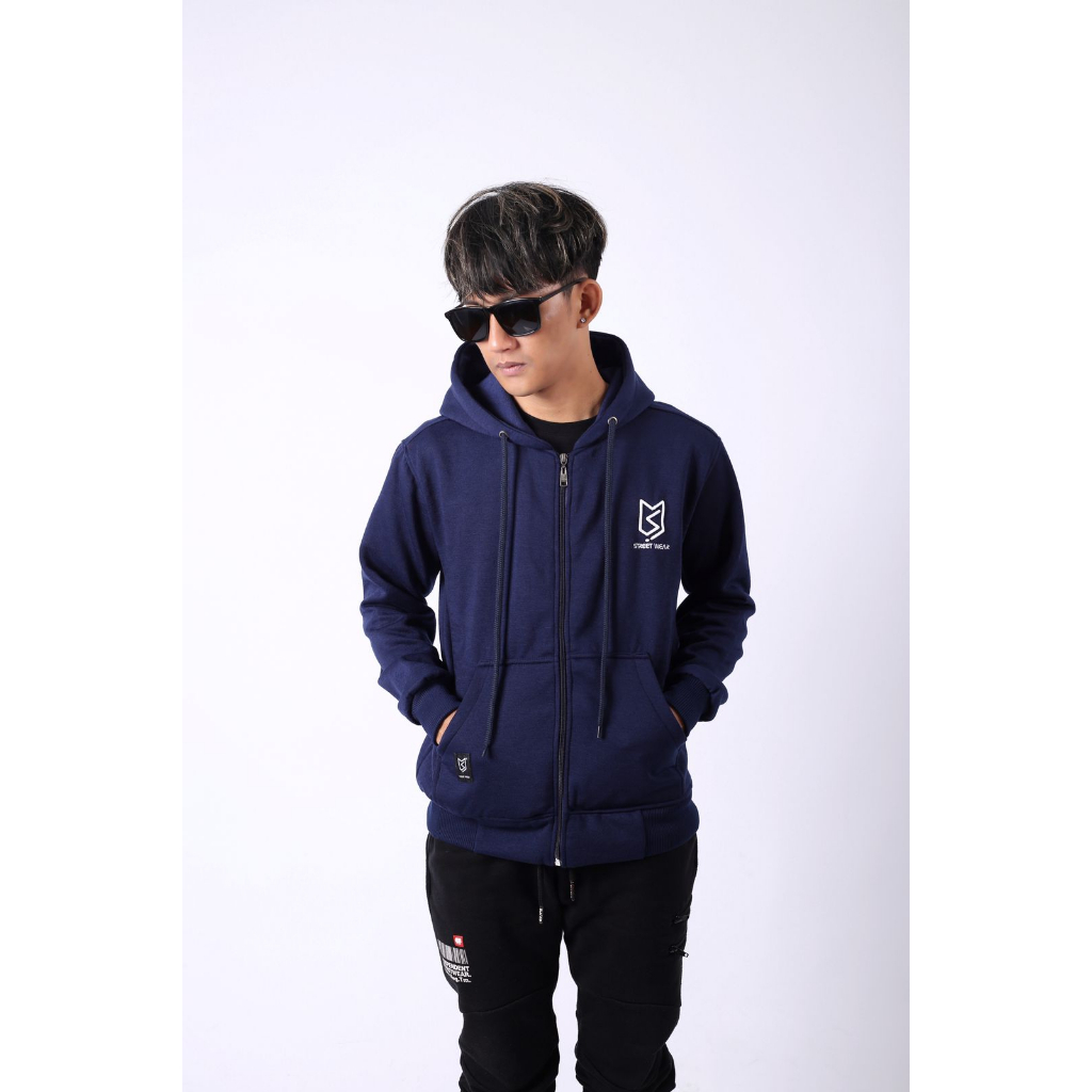 Hoodie zipper MS StreetWear Premium High Quality Logo Bordir Variasi 2