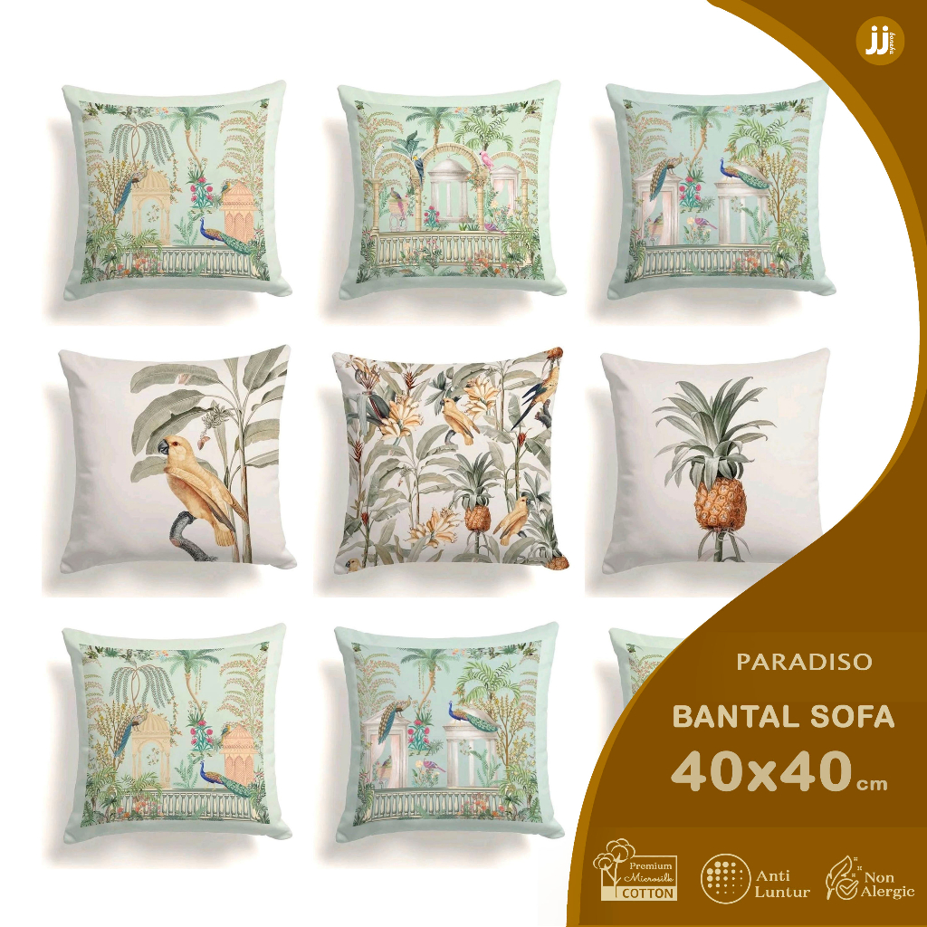 BANTAL SOFA PRINT MOTIF PARADISO SERIES 40X40CM