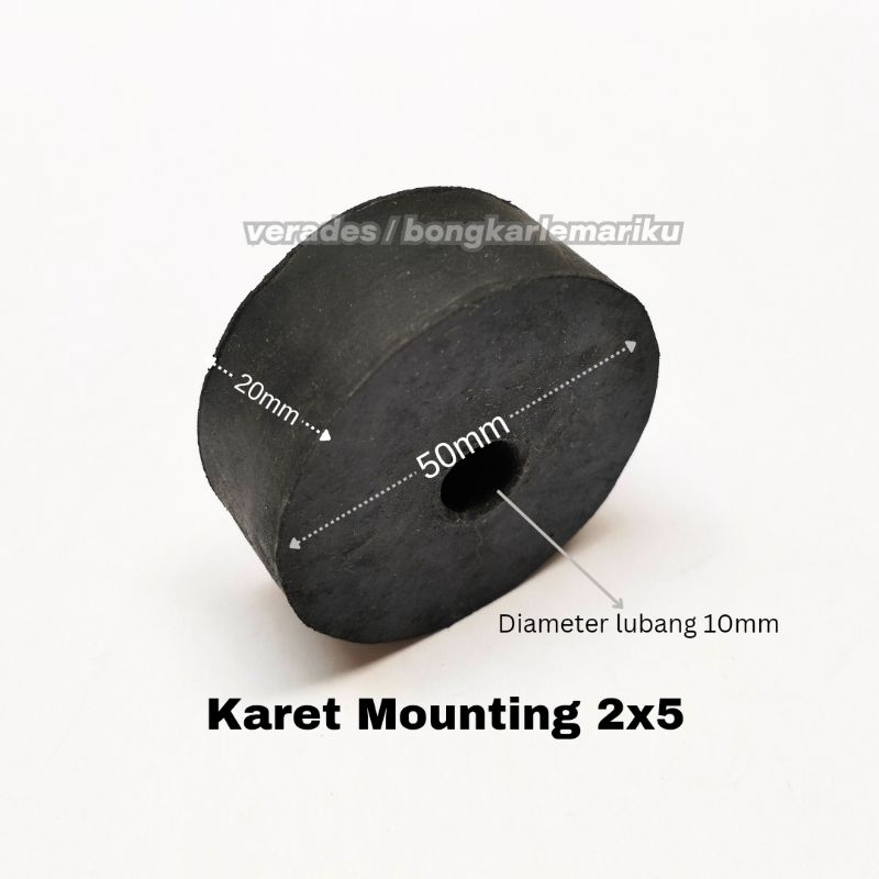 Karet Mounting 2x5 Karet Kabin Dudukan Mesin AC