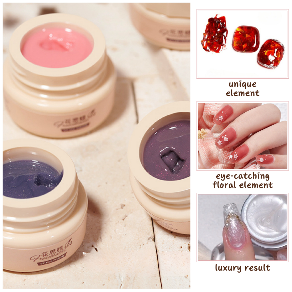 MSY PAKET KUTEK GEL UV MUD PAINTING GEL 22COLOUR FREE KUAS NAIL ART/NAIL GEL POLISH 5ML