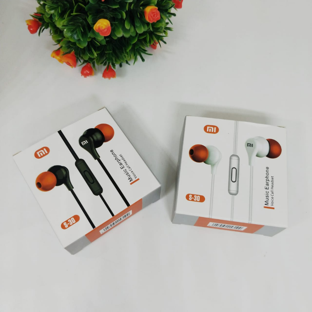 Handsfree xiaomi S-30 YOUTH BUDS EXTRA BASS SOUND UNIVERSAL FOR ALL SMARTPHONE PROMO SEN