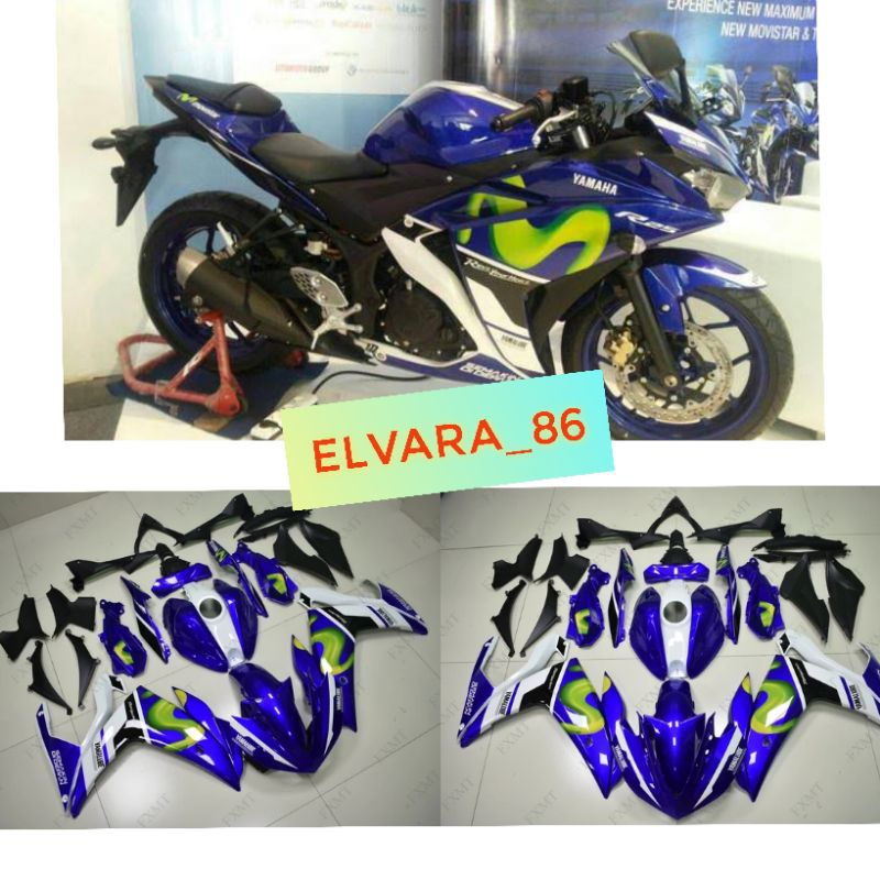 Cover body fullset Yamaha R25 Movistar 2015 Original