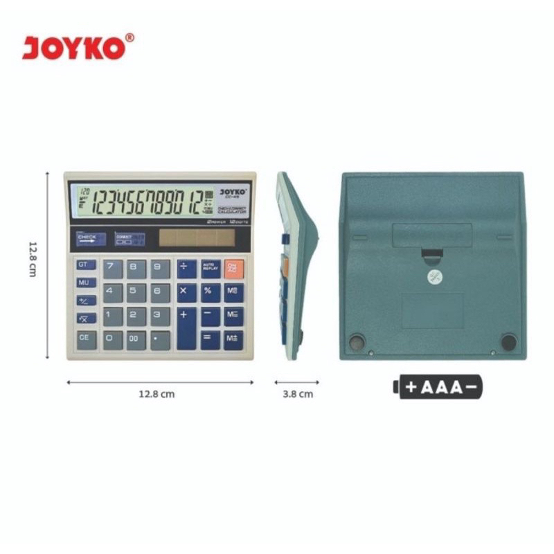 JOYKO CC45 CHECK &amp; CORRECT CALCULATOR - Kalkulator besar 12digit CC 45