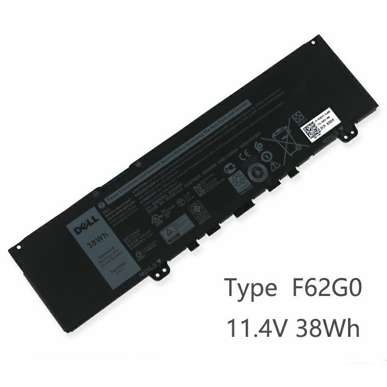 Baterai Battery Laptop Dell Inspiron 13 5370 7370 7373 Series F62G0