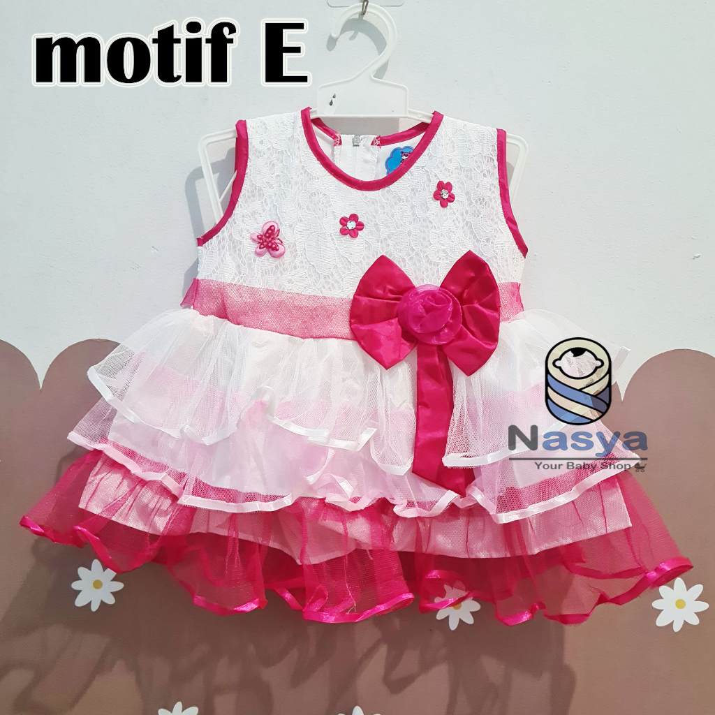 [KK-013] Dress anak perempuan / Dress princess Baby girl 0-6 bulan