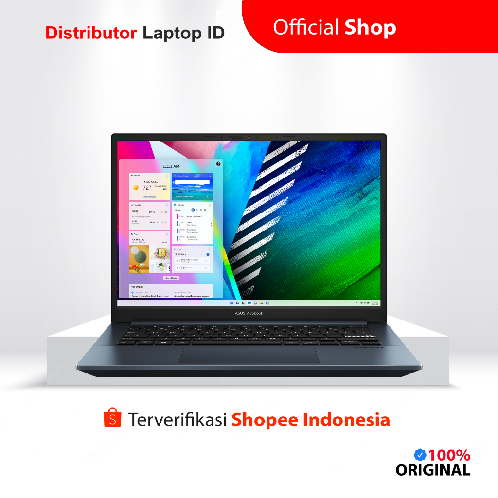 LAPTOP ASUS VIVOBOOK PRO 14 OLED M3401QC / RYZEN 5 / 14 INCH / 5600H RTX 3050 / SSD 512GB OHS - BISA CICILAN 0%