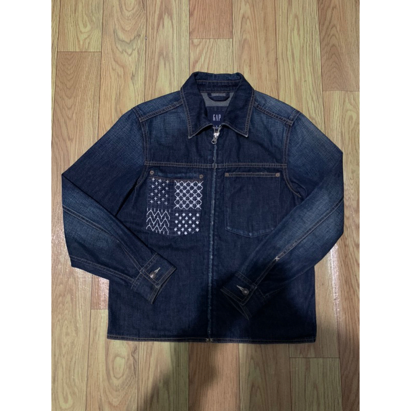 Work Jacket Denim Sashiko GAP Not Levis Mulus Murah