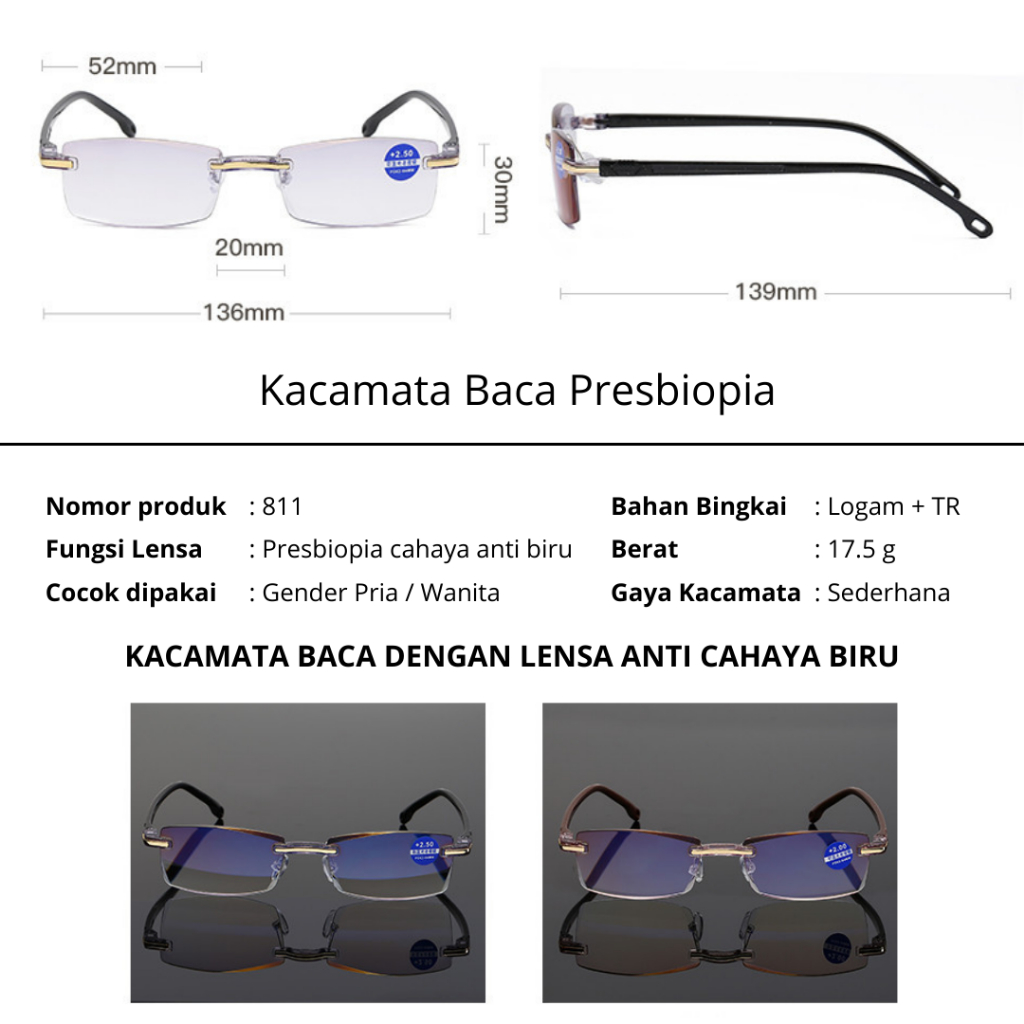 [COD] Kacamata Baca Super Auto Fokus Plus Anti Radiasi Blueray Presbiopi