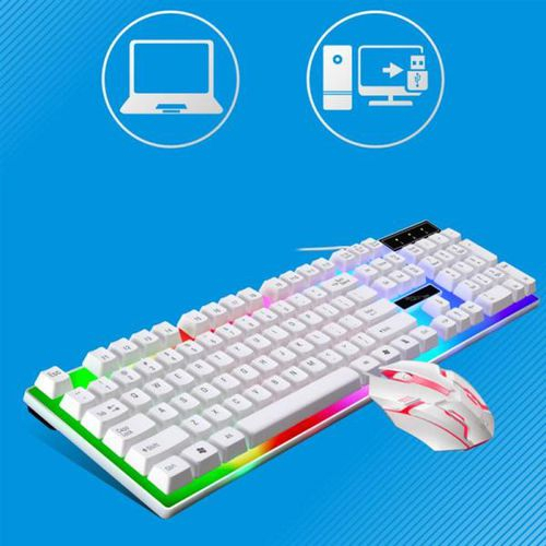 SKU-1043 KEYBOARD MOUSE GAMING G21B COMBO LED BACKLIGHT LAMPU