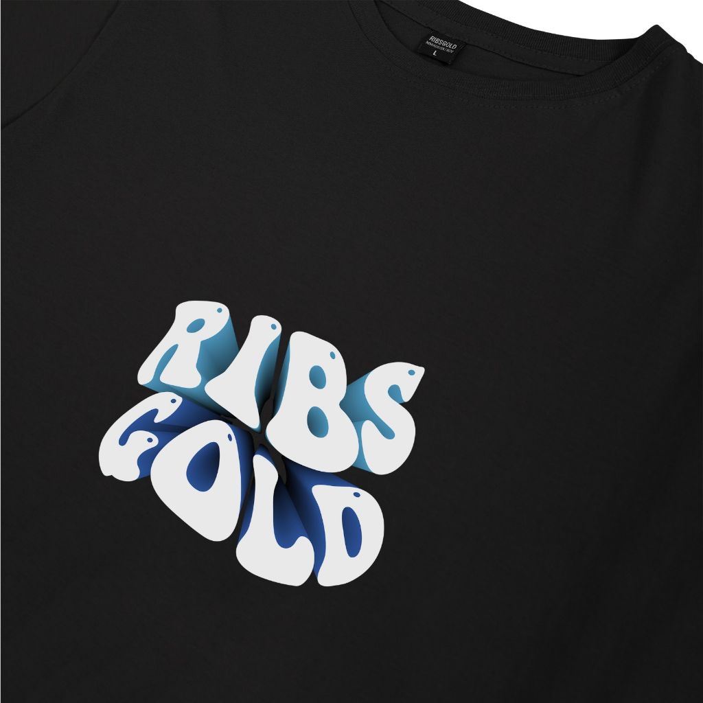 Ribsgold Kaos Distro Pria T Shirt UnderWater Tshirt T-shirt Lengan Pendek Katun Hitam