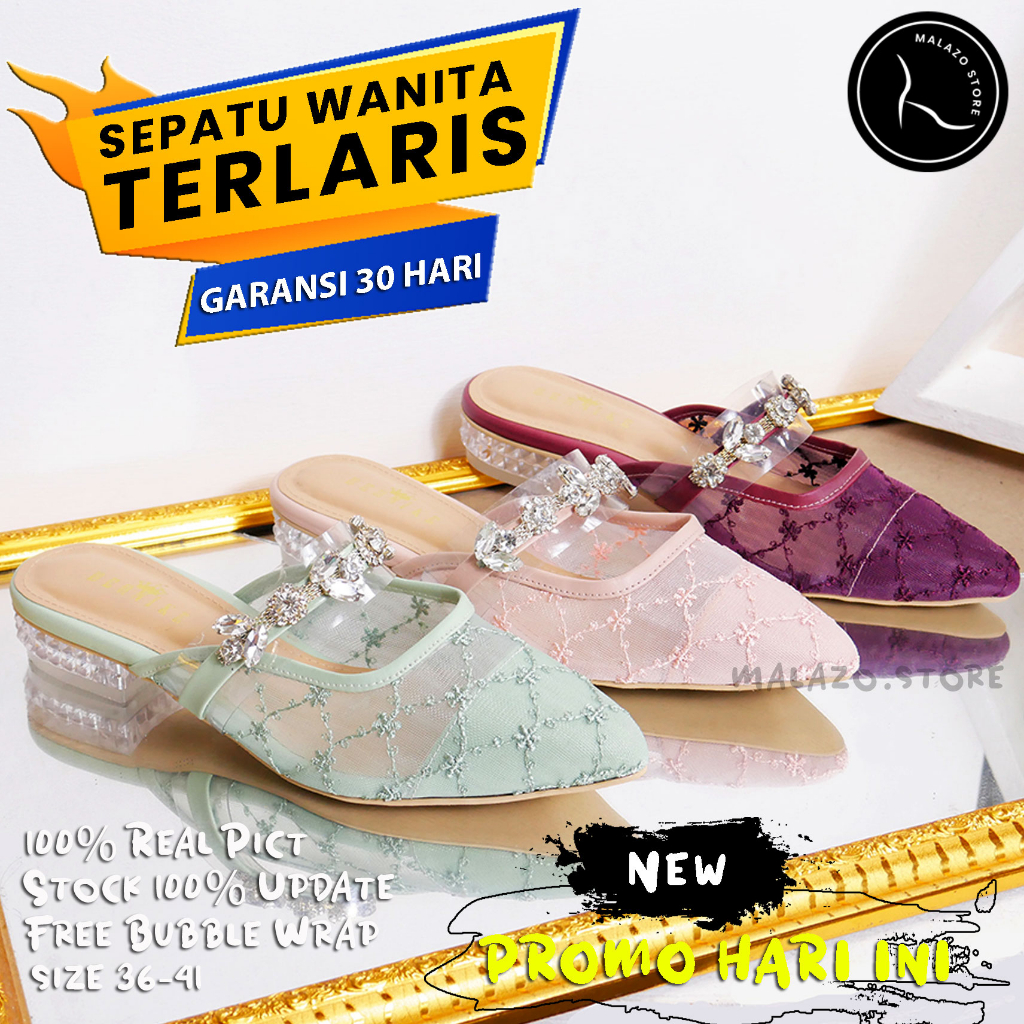 Sepatu sandal sendal wedding shoes hak heels hils tapak tumit tahu payet silver gold hitam hantaran 