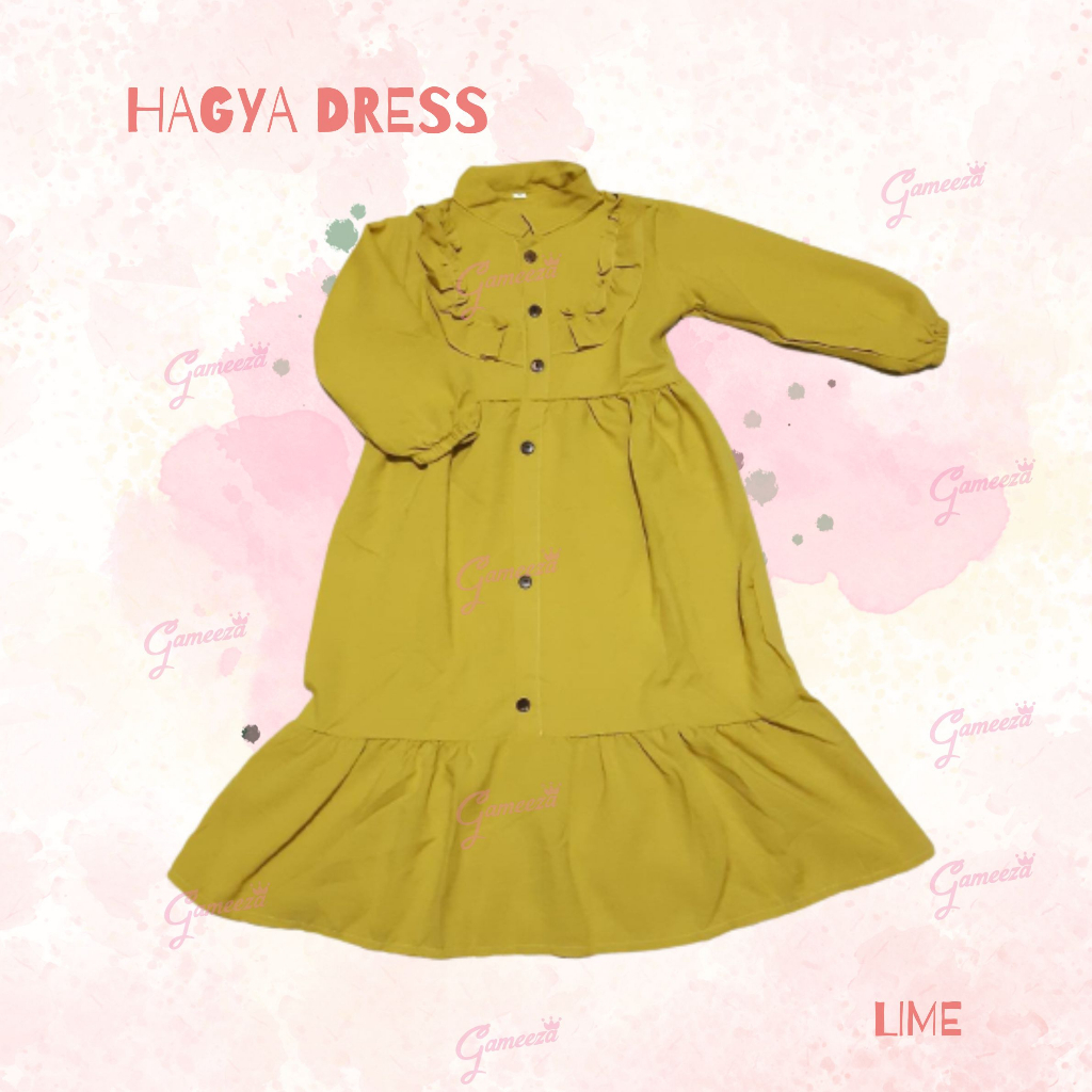 GAMIS ANAK PEREMPUAN HAGYA UMUR 2 - 5 TAHUN