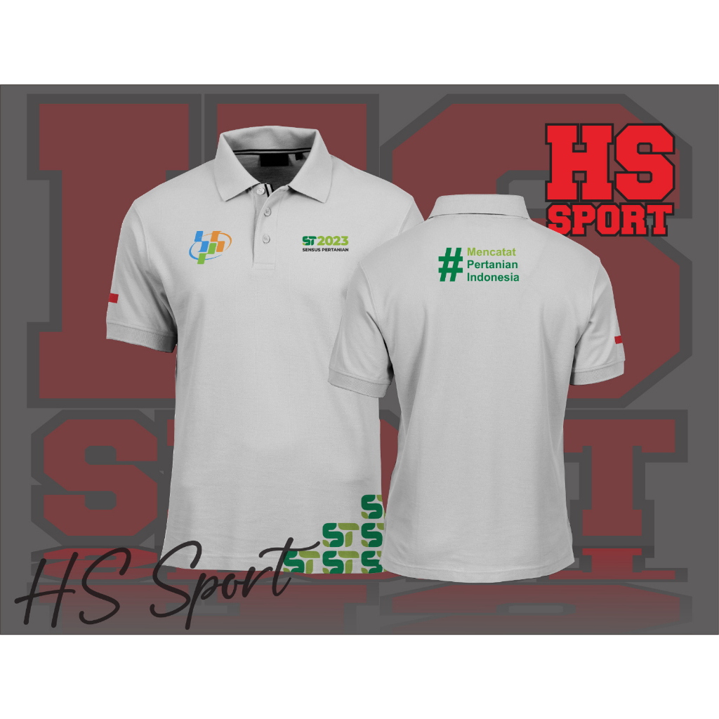 POLO SENSUS PERTANIAN - BAJU KERAH SENSUS PERTANIAN 2023 MODEL SAMPING - BAJU SENSUS PERTANIAN