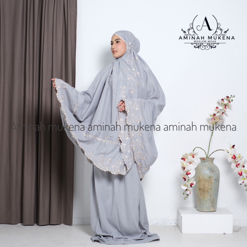 Mukena Bordir Premium Katun Renda Mewah Bella