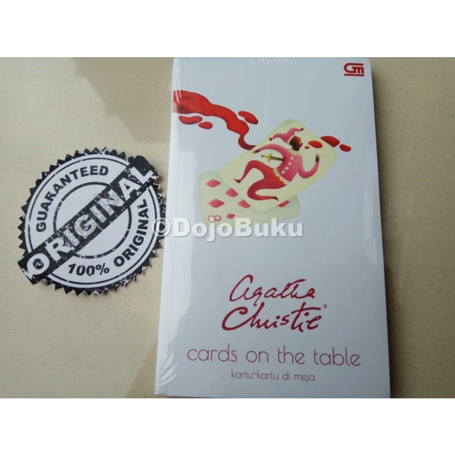 Buku Kartu-kartu di Meja (Cards on The Table) - Cover Baru Agatha Christie