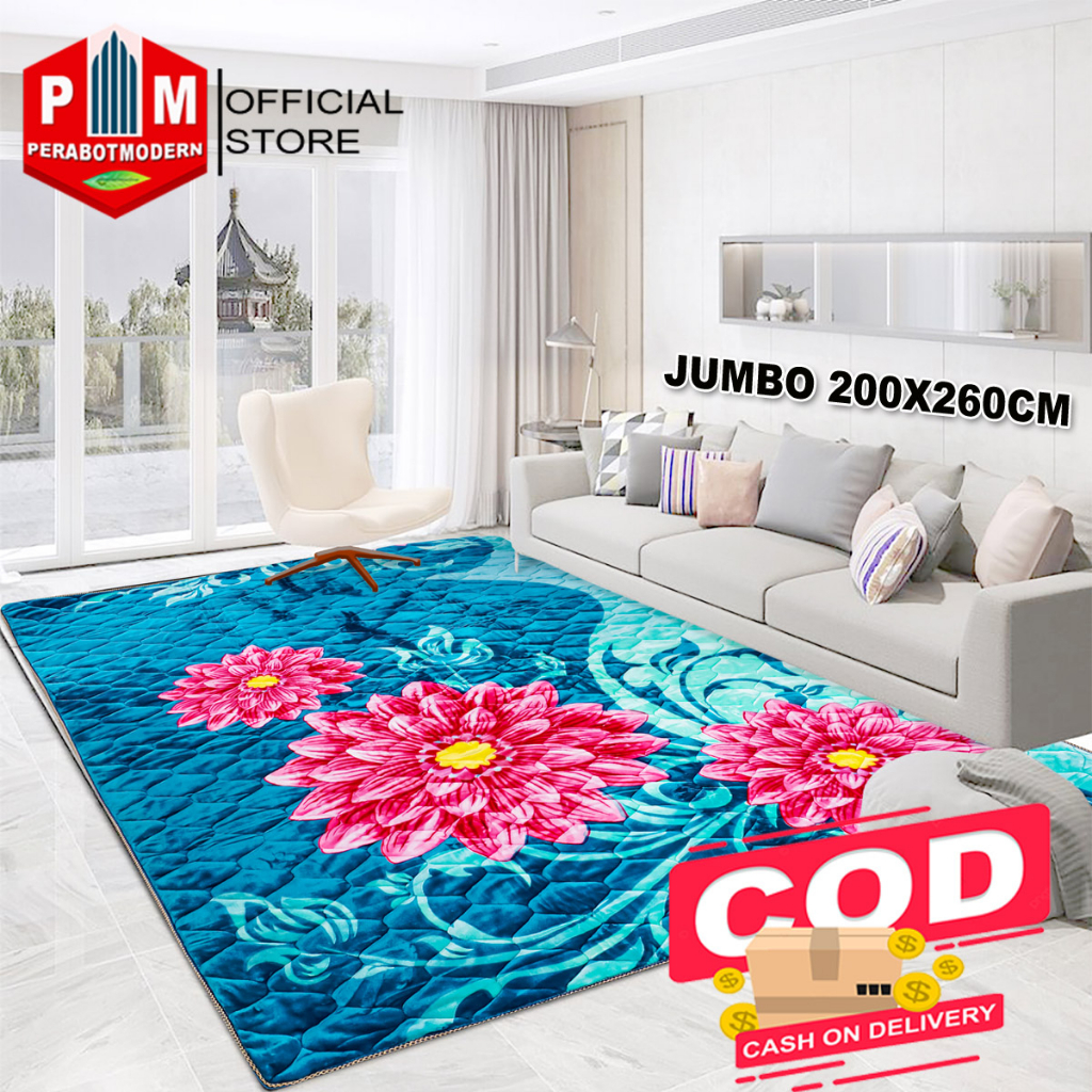 Karpet AL JEDDAH Premium Quilting Tebal JUMBO 200x260cm / Karpet rumah / Karpet Lantai - Motif