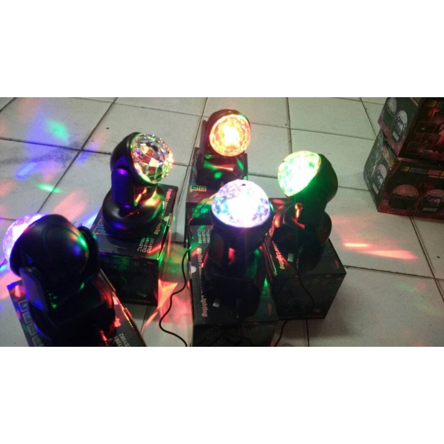 Lampu Mini moving ball disco