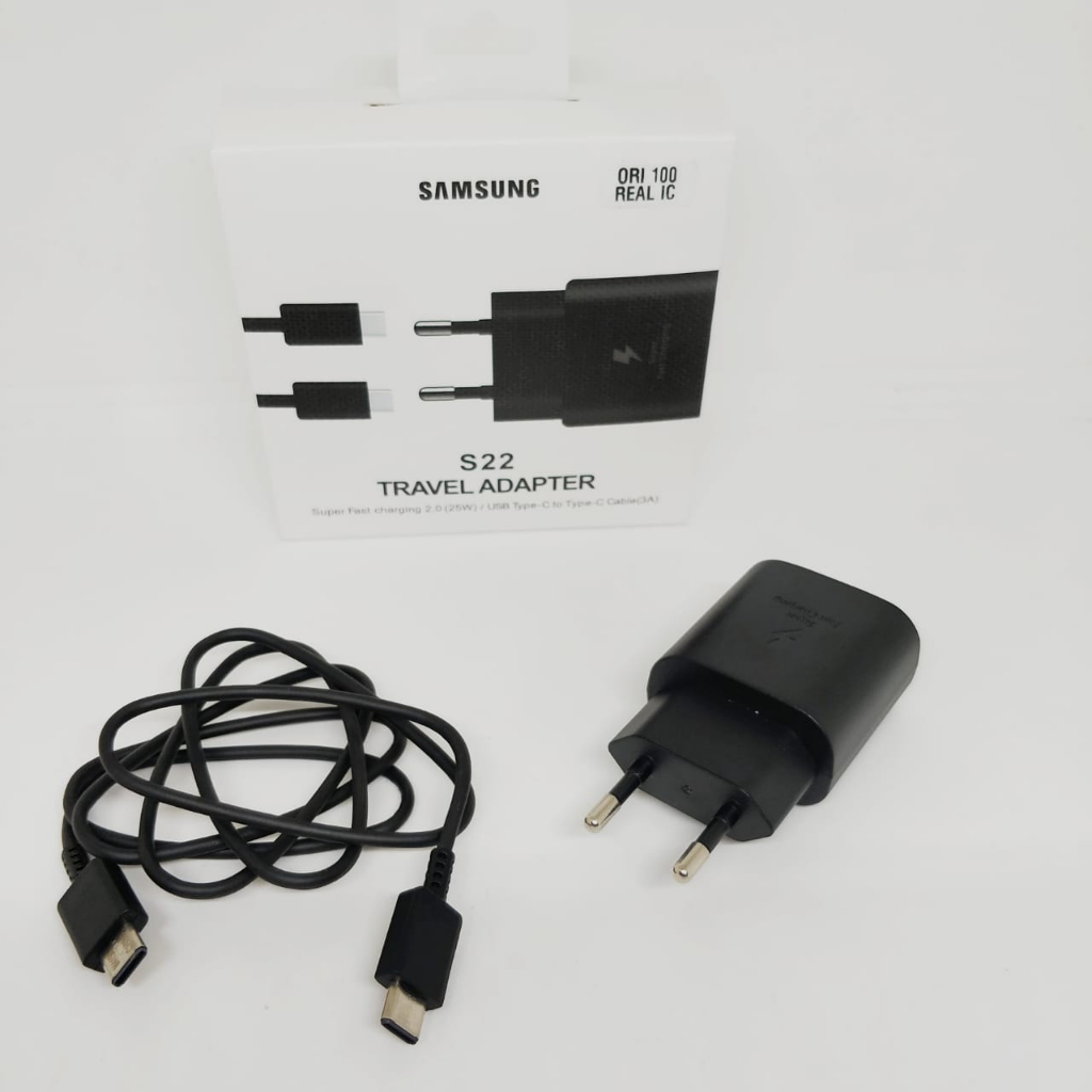 Charger 25w S22 real ic ori100% Samsung type c ke tipe c super fastcharging original for all android smartphone PROMO SEN