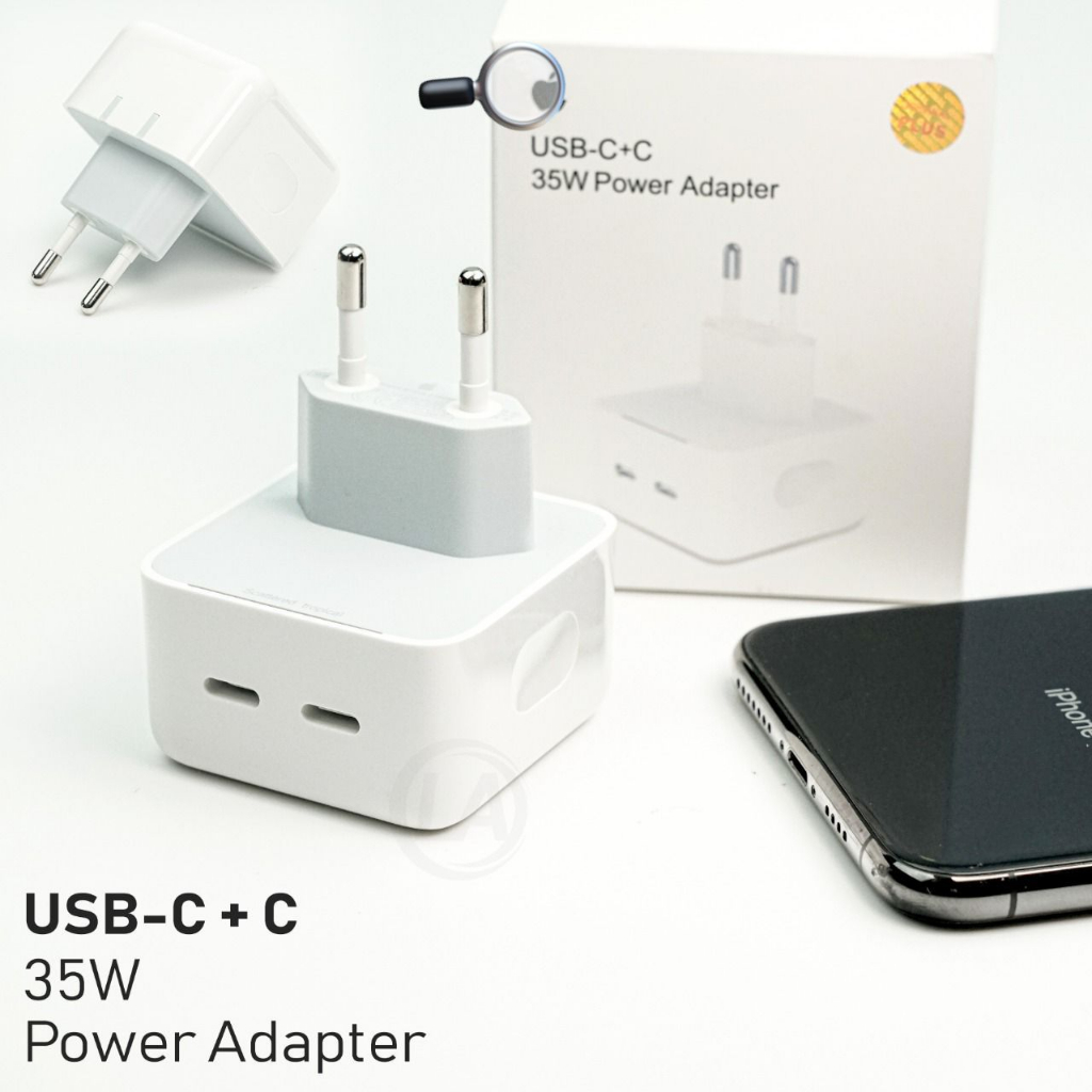 batok fast Charging 35 USB C + C 2 PORT C SUPER FAST SERIE 11 12 14 PRO