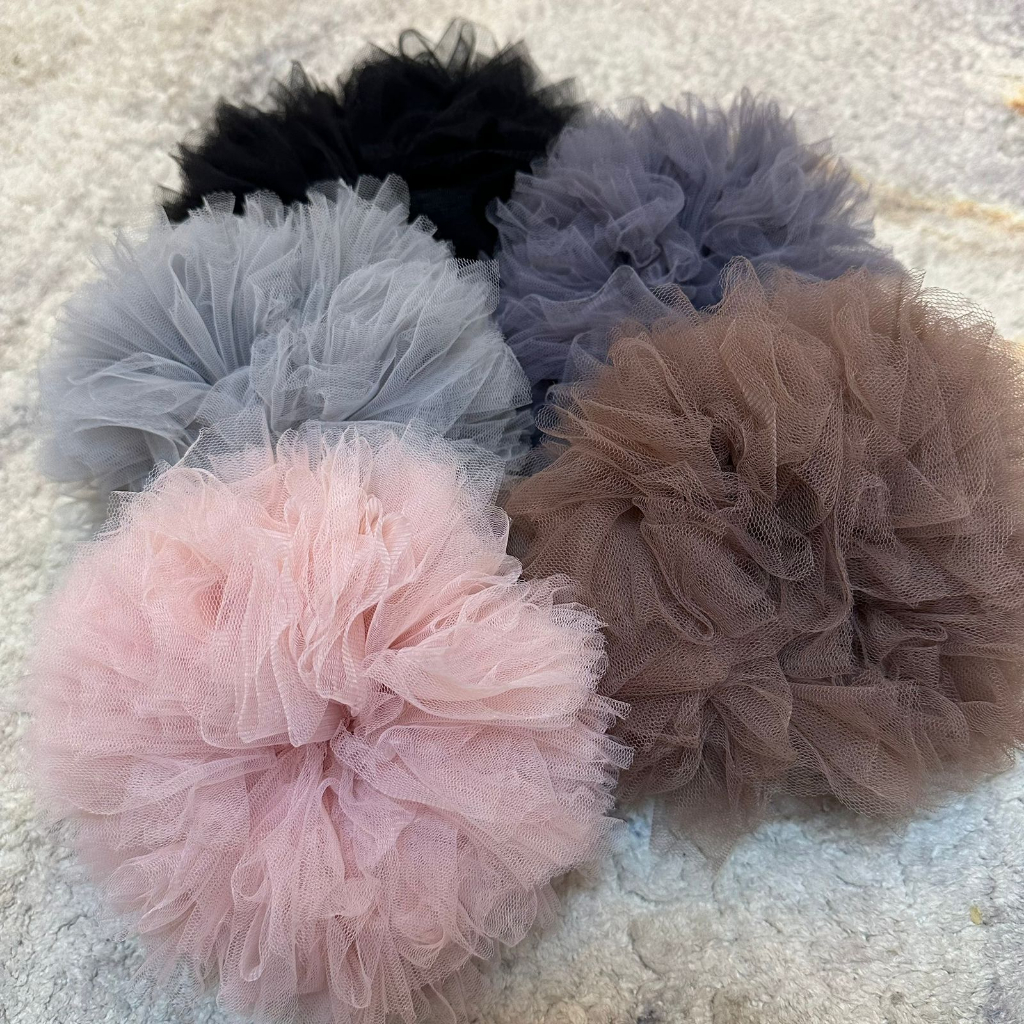 IKAT RAMBUT CEPOL SCRUNCHIE BAHAN TILE UKURAN JUMBO