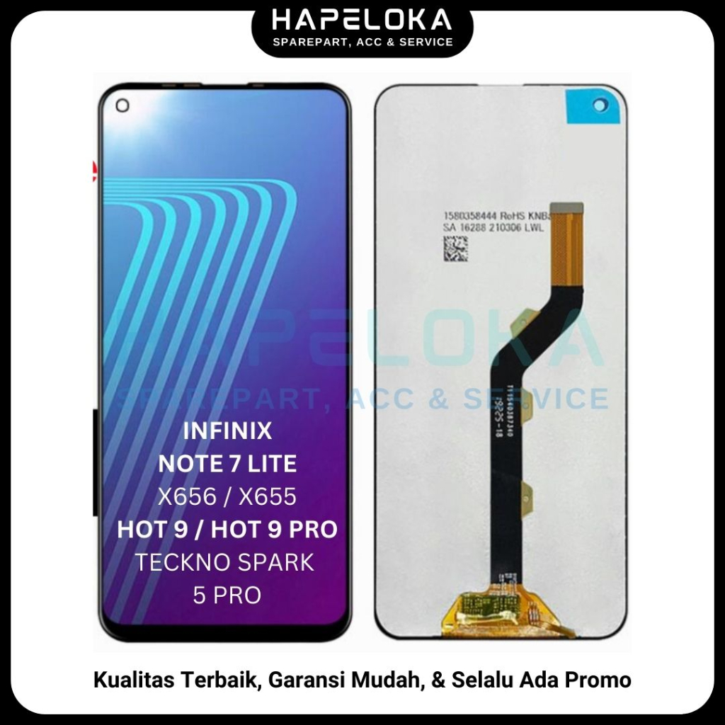 LCD TOUCHSCREEN INFINIX HOT 9 PRO / INFINIX HOT 9 / TECNO SPARK 5 PRO / NOTE 7 LITE - ORI COMPLETE