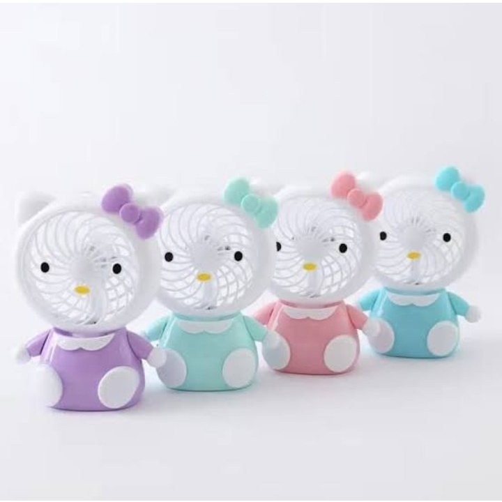 Kipas Angin Meja Mini Fan Karakter SX-112 HELLO KITTY DORAEMON BERKUALITAS