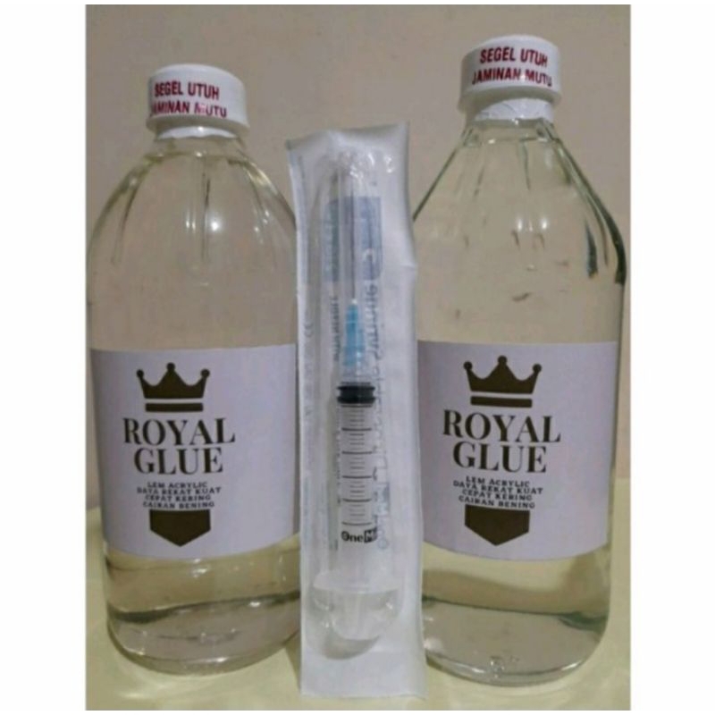 

lem akrilik 500ml+suntikan