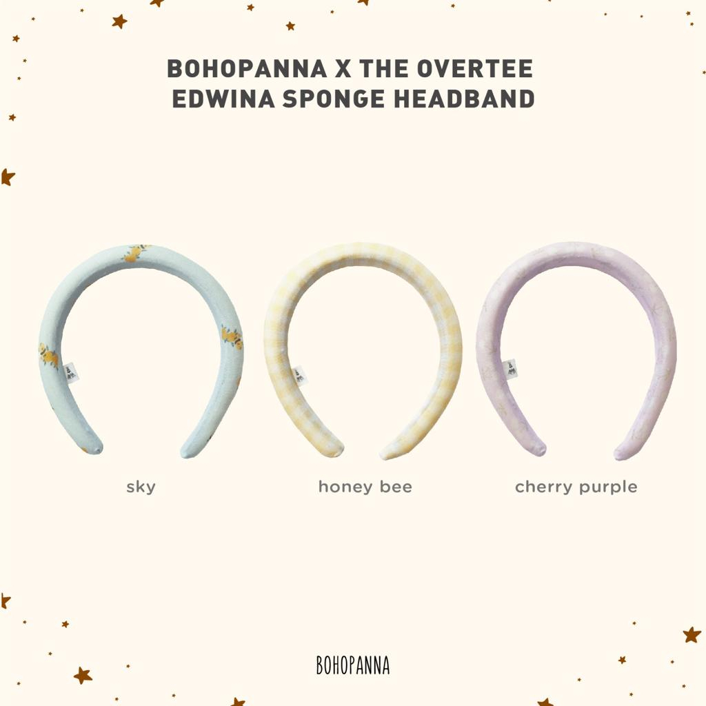 Bohopanna X OT Sponge Headband Edwina / Bando Motif Anak Perempuan Lembut