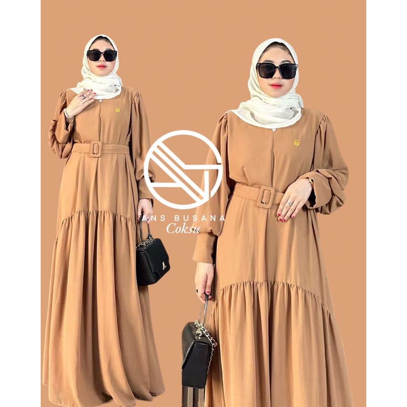 HIKMAH DRESS BY ANS BUSANA / gamis wanita muslimah