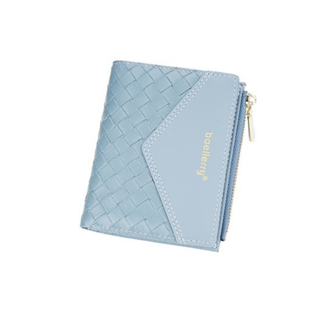 DOMPET LIPAT WANITA CORALIE WA717B2 KOREA CEWEK LUCU MINI IMPORT KECIL BAELLERRY ORIGINAL SLOT KARTU RESLETING PENDEK UANG KOIN KULIT BIRU MURAH BATAM SIMPLE PREMIUM BRANDED REMAJA KEKINIAN