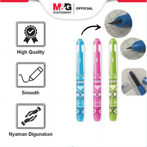 

M&G Economic Fountain Pen Termasuk Tinta Biru / Crystal Blue Colorful Pulpen Kaligrafi 1 pcs 5 pcs
