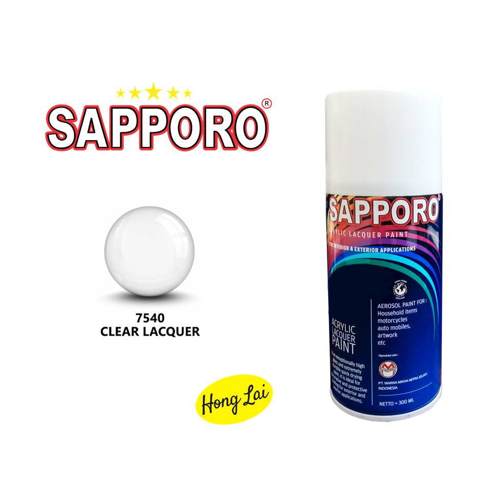 sapporo 150ml 7540 clear lacquer cat semprot Pylox