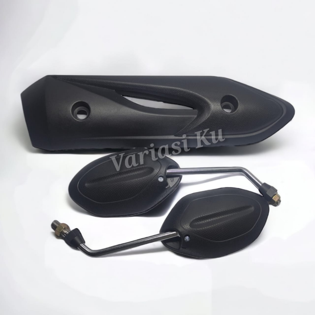 Cover Tutup Tameng Knalpot Motor Honda Beat Carbu Old Beat Lama Plus Spion Model Honda Beat Tangkai 