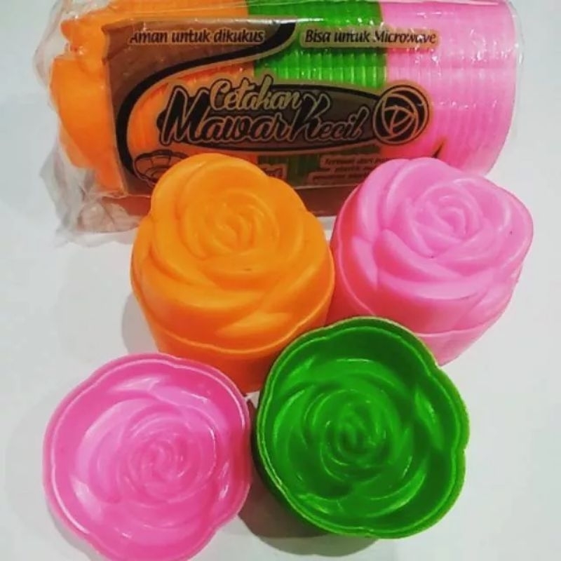 CETAKAN MAWAR KECIL ISI 12 PCS RANDOM WARNA