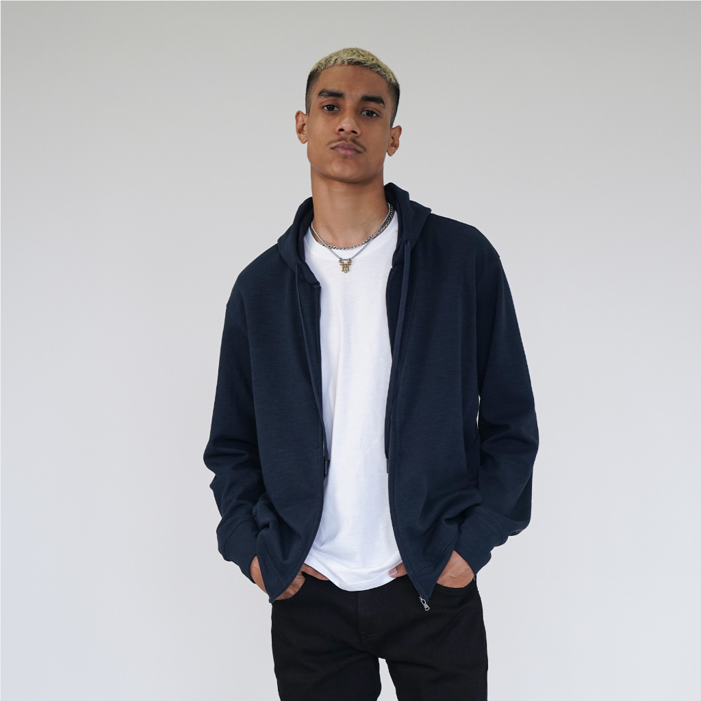 CELCIUS Hoodie Zipper LIN000410C Navy