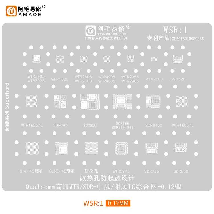 PLAT BGA  CETAKAN IC BGA  BGA STENCILS IC WIFI IC WTR AMOE WC1 WTR  WSR ORIGINAL JAPAN