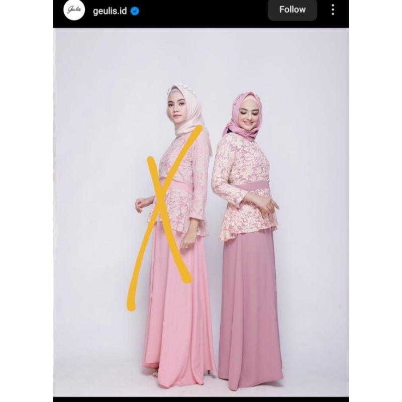 PRELOVED geulis.id raya dress